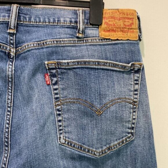 Levi's Straight Leg Blue Jeans Size 40 - Picture 6 of 15